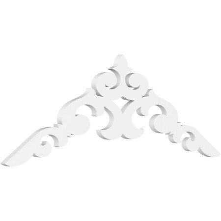 Pitch Kendall Architectural Grade PVC Gable Pediment, 36W X 6H X 1P (4/12)